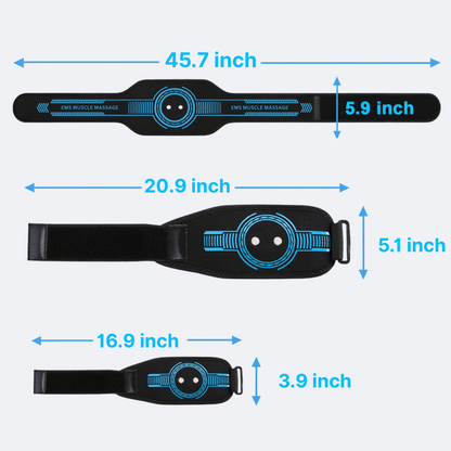 EMS Abs Stimulator Belt – Abs & Arms & Legs Full Body Toning Set for Men & Women